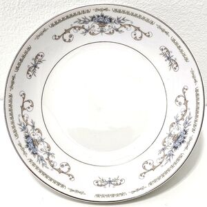 Diane by Fine China of Japan Blue Flower Scrolls Dessert / Fruit Sauce Bowl